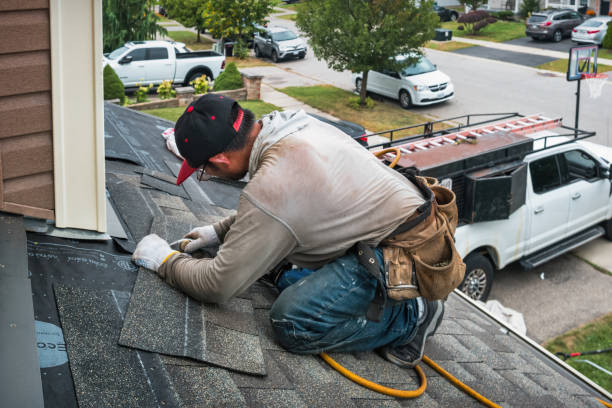 Professional Roofing technician working in Monrovia, IN